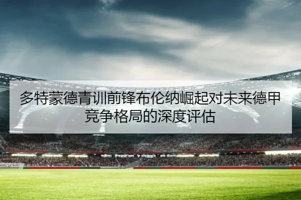 多特蒙德青训前锋布伦纳崛起对未来德甲竞争格局的深度评估